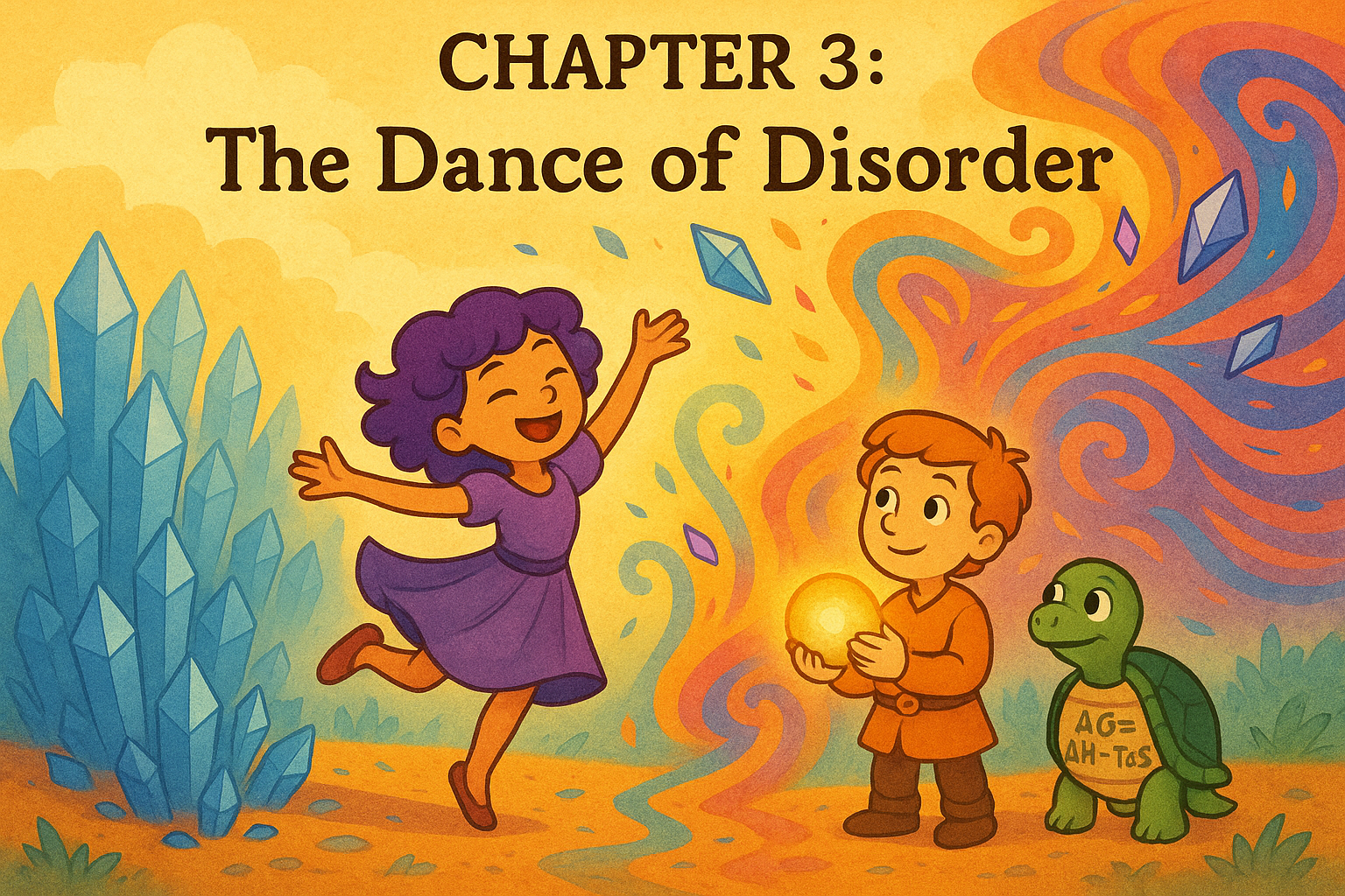 Entropy dancing and creating beautiful patterns of disorder